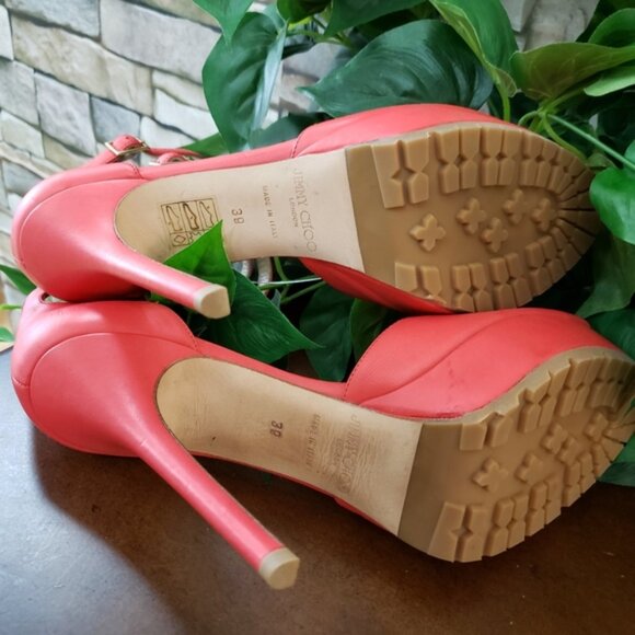 JIMMY CHOO 39/8.5 Coral Ankle strap Stiletto heel - Picture 6 of 8
